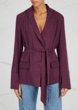 FREE PEOPLE Bonnie houndstooth cupro blend blazer