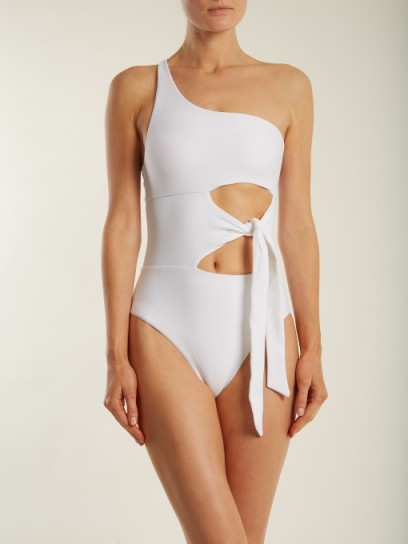 JADE SWIM Collision one-shoulder swimsuit ~ chic swimwear ~ stylish cut out swimsuits