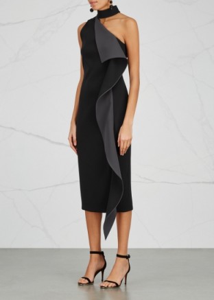 CUSHNIE ET OCHS Elettra ruffle-trimmed dress ~ chic cut out dresses ~ lbd