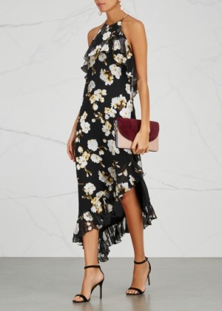 ALICE + OLIVIA Fabiola floral-devoré chiffon dress – beautiful flower prints