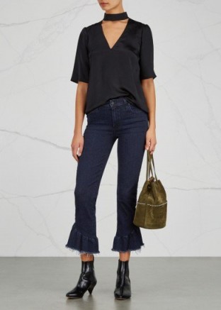 PAIGE Flora flared-cuff Transcend jeans ~ cool casual style