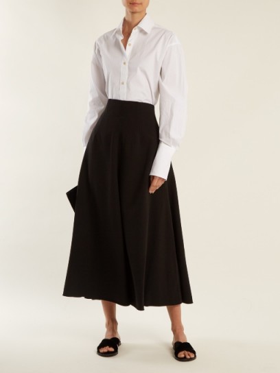 ELIZABETH AND JAMES Glendon A-line midi skirt ~ black skirts