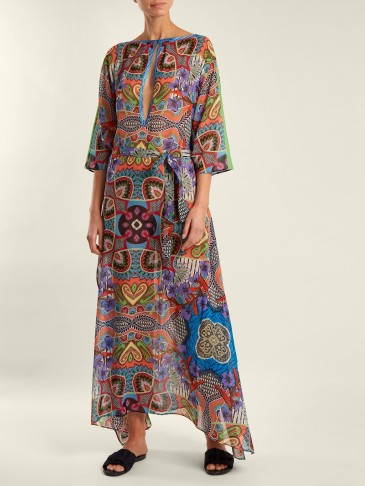 ETRO Graphic floral-print silk chiffon dress