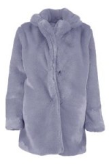 boohoo Kayla Luxe Fur Coat | fluffy grey winter coats