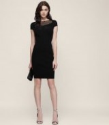 REISS LANA SHEER-PANEL BODYCON DRESS BLACK / lbd / party time / cocktail dresses