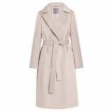 InAvati Light Weight Italian Wool Coat Beige | classic wrap coats