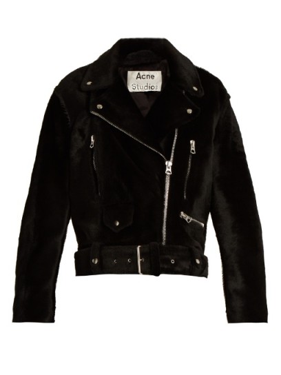 ACNE STUDIOS Merlyn oversized shearling biker jacket