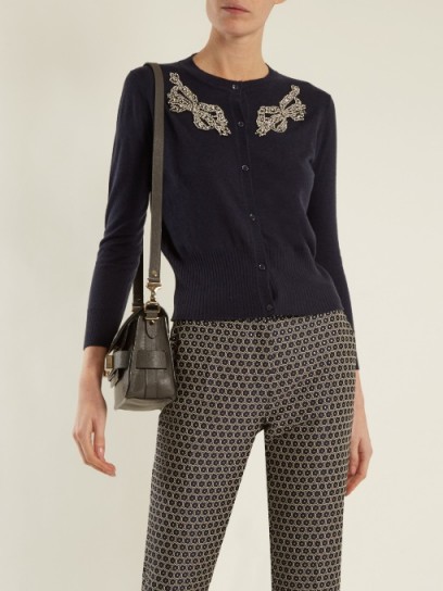 WEEKEND MAX MARA Oxalis cardigan ~ embellished cardigans