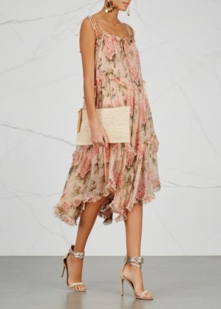 ZIMMERMANN Prima printed silk georgette dress ~ peach floral dresses