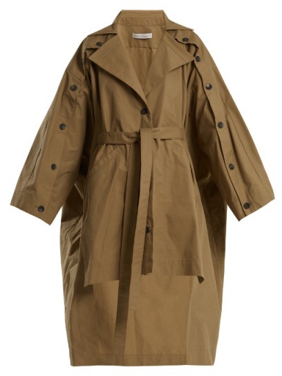 PALMER//HARDING Step-hem cotton-poplin trench coat ~ contemporary macs