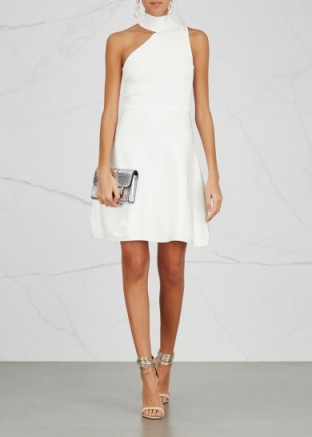 CUSHNIE ET OCHS Vika cut-out stretch-knit dress ~ white cutout dresses – chic party clothing