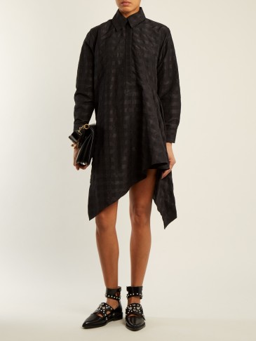 MARQUES ALMEIDA Asymmetric checked-taffeta shirtdress ~ contemporary shirt dresses