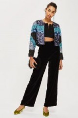 Topshop Colour Block Sequin Jacket | party jackets