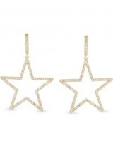 KATE SPADE NEW YORK Seeing Stars crystal hoop earrings / sparkly stars / party jewellery