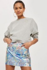 TOPSHOP MOTO Metallic Mini Skirt / shiny skirts