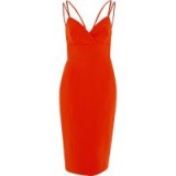 River Island Red strappy cami bodycon midi dress – party dresses