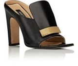 SERGIO ROSSI SR1 Leather Mules – chic shoes