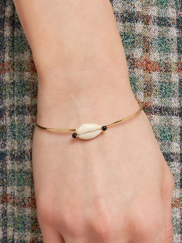 ISABEL MARANT Shell-embellished bangle ~ delicate jewellery