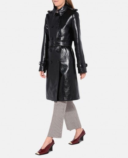 STELLA McCARTNEY Skin-Free-Skin Michaela Trench Coat ~ chic high shine coats