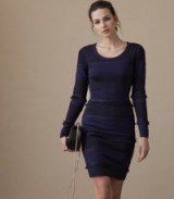 REISS BRIDEY COLOUR-BLOCK BODYCON DRESS NIGHT NAVY / chic blue dresses