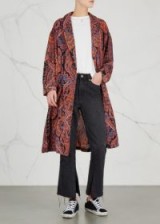 FREE PEOPLE Half Moon paisley printed duster coat ~ stylish lightweight coats