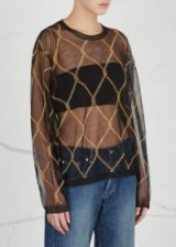 DRIES VAN NOTEN Javiera black fine-knit jumper ~ sheer luxe jumpers