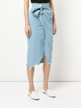 KIMHEKIM Venus skirt | denim style wrap skirts