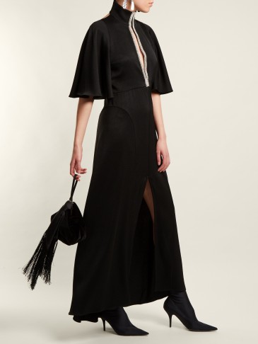 ELLERY Mae embellished-neck maxi dress ~ long glamorous evening dresses