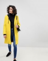 MANGO Colour Pop Overcoat in Yellow