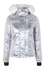 Topshop SNO Metallic Ski Puffer Jacket | luxe winter jackets