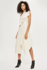 Topshop One Shoulder Dress | ivory draped party dresses