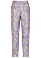 DRIES VAN NOTEN Poumas lilac brocade trousers ~ beautiful textured pants