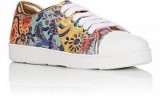 PRADA Floral Brocade Sneakers ~ metallic trainers