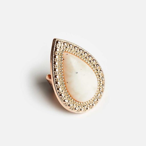 SAMANTHA WILLS BOHEMIAN BARDOT RING MARSHMALLOW & ROSE GOLD ~ boho statement jewellery