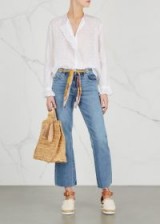 FREE PEOPLE Rye cropped jeans | crop leg | frayed hem