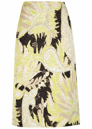 DRIES VAN NOTEN Scola brocade pencil skirt ~ straight textured skirts