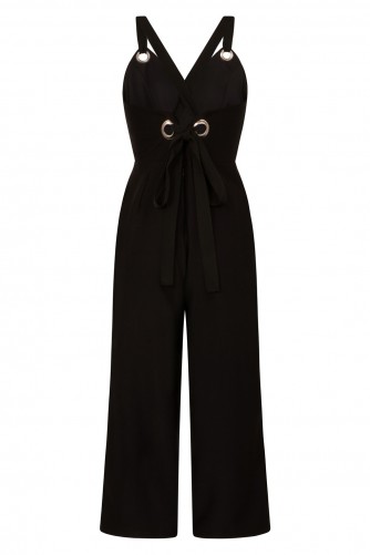 TFNC Daphnee Black Jumpsuit | tie back jumpsuits