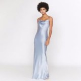 Outline The St. Paul’s Dress Ice Blue | long cowl neck cami dresses | maxi slip