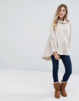 Ugg Pichot Double Knit Fleece Poncho – oatmeal ponchos