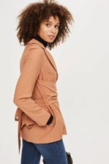 Topshop Wrap Tie Blazer – tie back jackets – individual style blazers