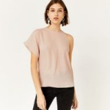 WAREHOUSE ASYMMETRIC TEE / LIGHT PINK ONE SLEEVE TOPS