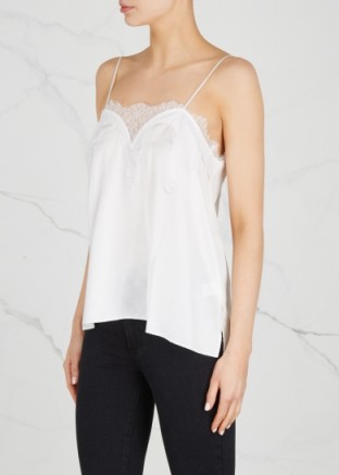 CAMI NYC The Sweetheart cream silk charmeuse top ~ luxe camisoles ~ cami tops