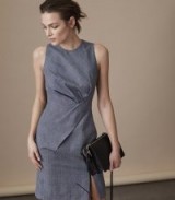 REISS CHELTON DRESS TAILORED DRESS BLUE / chic sleeveless dresses