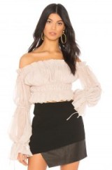 Chrissy Teigen X REVOLVE SANDS TOP | off shoulder peasant tops