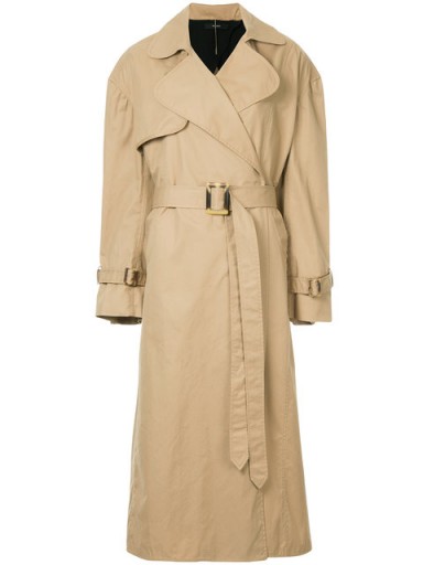 ELLERY Illustrated trench coat ~ chic belted macs