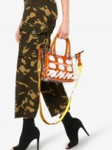 Heron Preston X Off-White Collaboration Mini PVC Tote Bag ~ clear plastic handbags