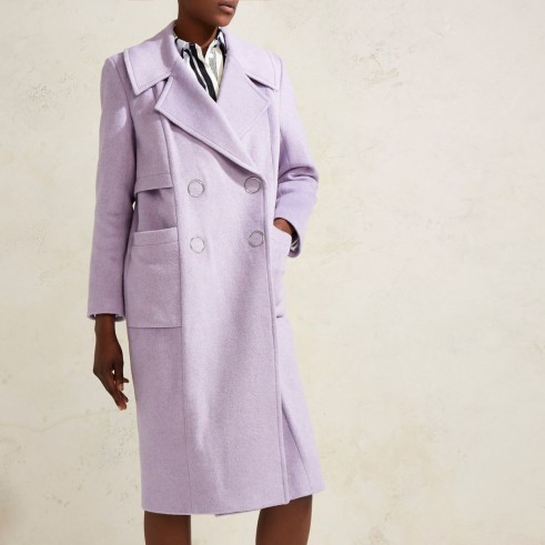 River Island Lilac purple RI Studio oversized wool coat