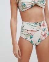 Montce High-Rise Bikini Bottom – floral high waist bottoms – retro bikinis