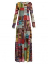 MISSONI Patchwork Lamé round-neck dress ~ long metallic dresses