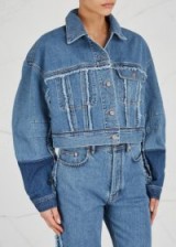 ACNE STUDIOS Kremi two-tone cropped denim jacket